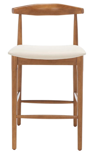 Safavieh Lionel Retro Counter Stool - Walnut / Cream