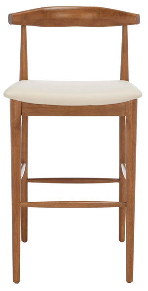 Safavieh Lionel Retro Bar Stool - Walnut/Cream