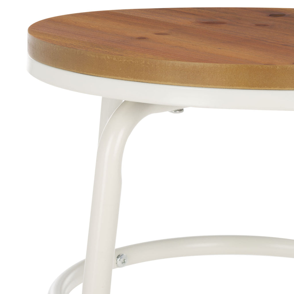 Safavieh Ford Counter Stool - Natural Brown / White
