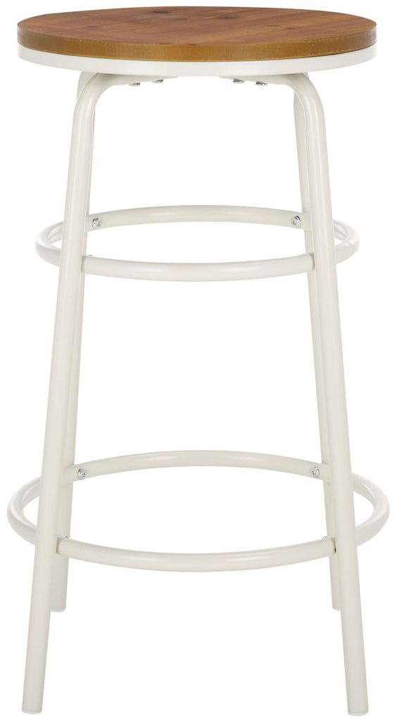 Safavieh Ford Counter Stool - Natural Brown / White
