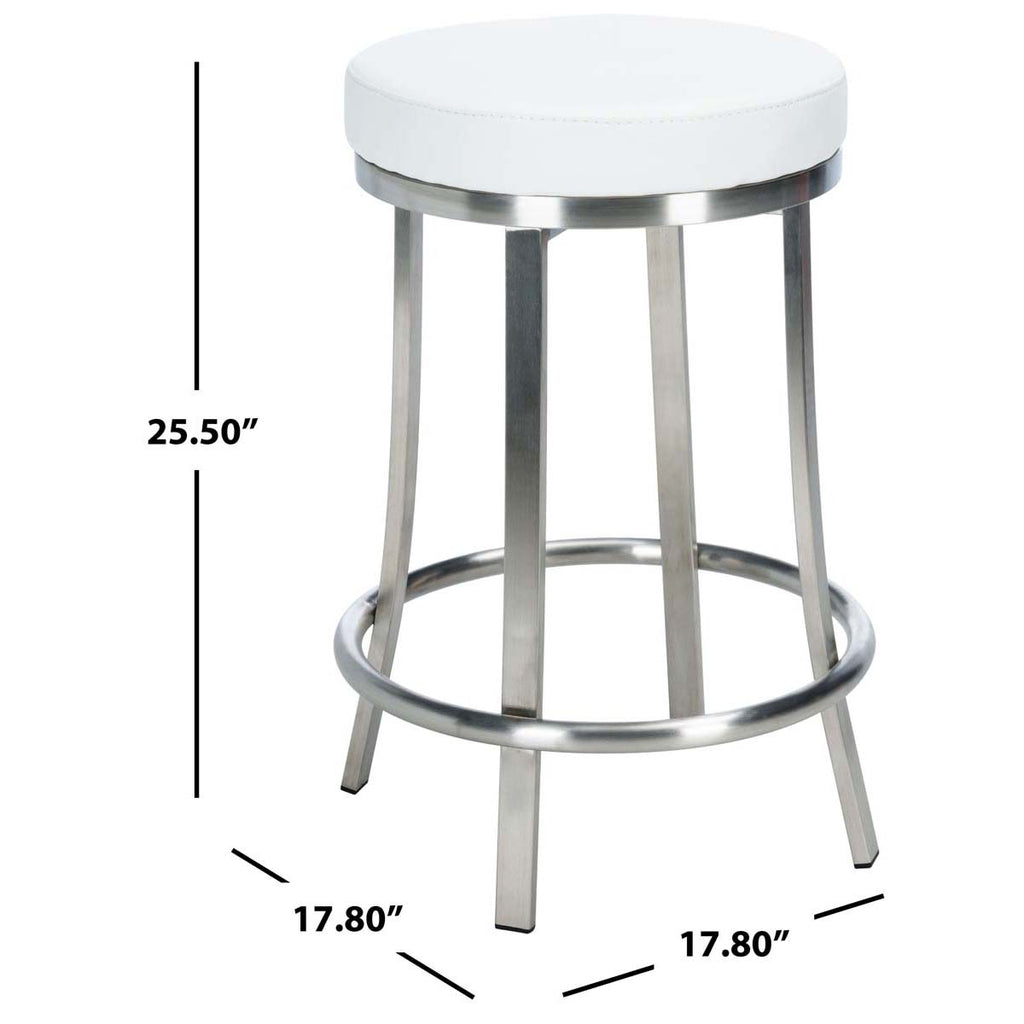 Safavieh Obito Swivel Counter Stool - White