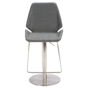 Safavieh Pierro Gas Lift Bar Stool - Grey / Gold