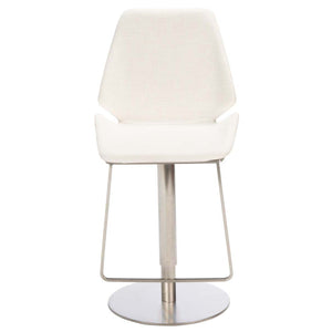 Safavieh Pierro Gas Lift Bar Stool - White / Gold