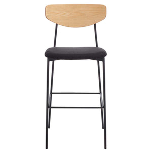Safavieh Ryker Barstool - Oak / Black