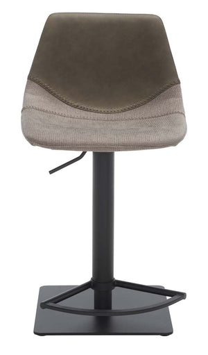 Safavieh Rylen Gas Lift Bar Stool - Grey / Black