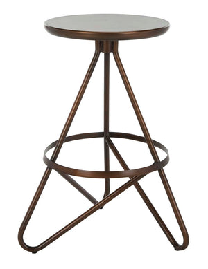 Safavieh Galexia Counter Stool - Antique Copper