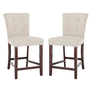 Taylor Counter Stool Espresso Set Of 2  | Safavieh - BST6301