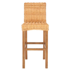 Safavieh Tobie Rattan Bar Stool - Natural / Natural