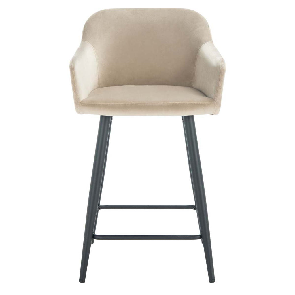 Safavieh Cataleya Counter Stool - Taupe / Black