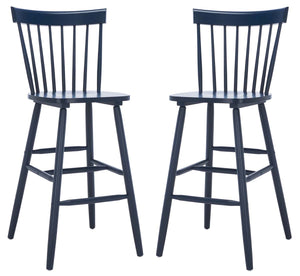 Safavieh Providence Bar Stool - Navy (Set of 2)