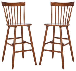 Safavieh Providence Bar Stool - Walnut (Set of 2)