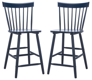 Safavieh Providence Counter Stool - Navy (Set of 2)