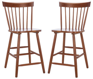 Safavieh Providence Counter Stool - Walnut (Set of 2)