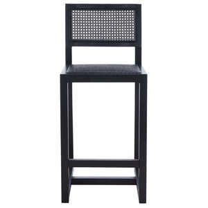 Safavieh Seika Rattan Counter Stool - Black