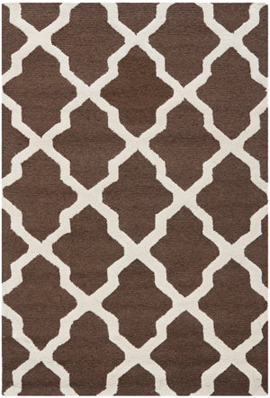 Safavieh Cambridge Rug Collection CAM121H - Dark Brown / Ivory