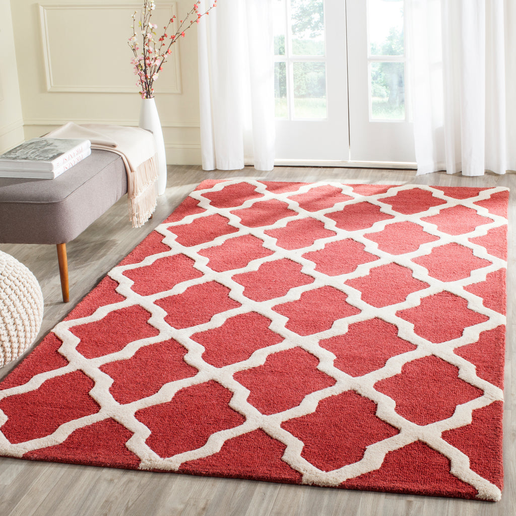 Safavieh Cambridge Rug Collection CAM121L - Rust / Ivory