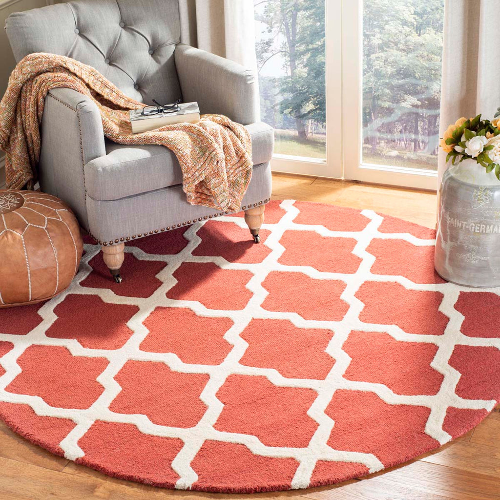Safavieh Cambridge Rug Collection CAM121L - Rust / Ivory
