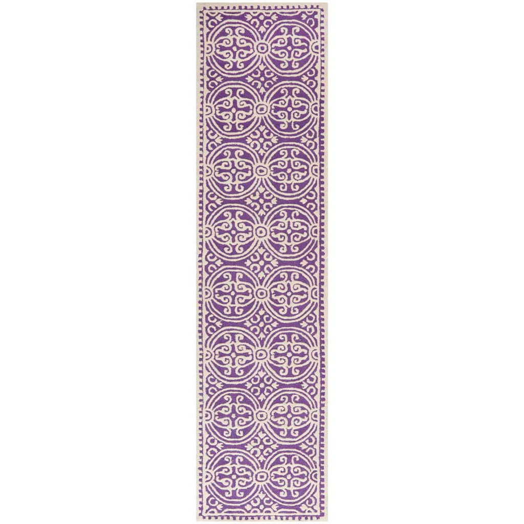 Safavieh Cambridge Rug Collection CAM123K - Purple / Ivory