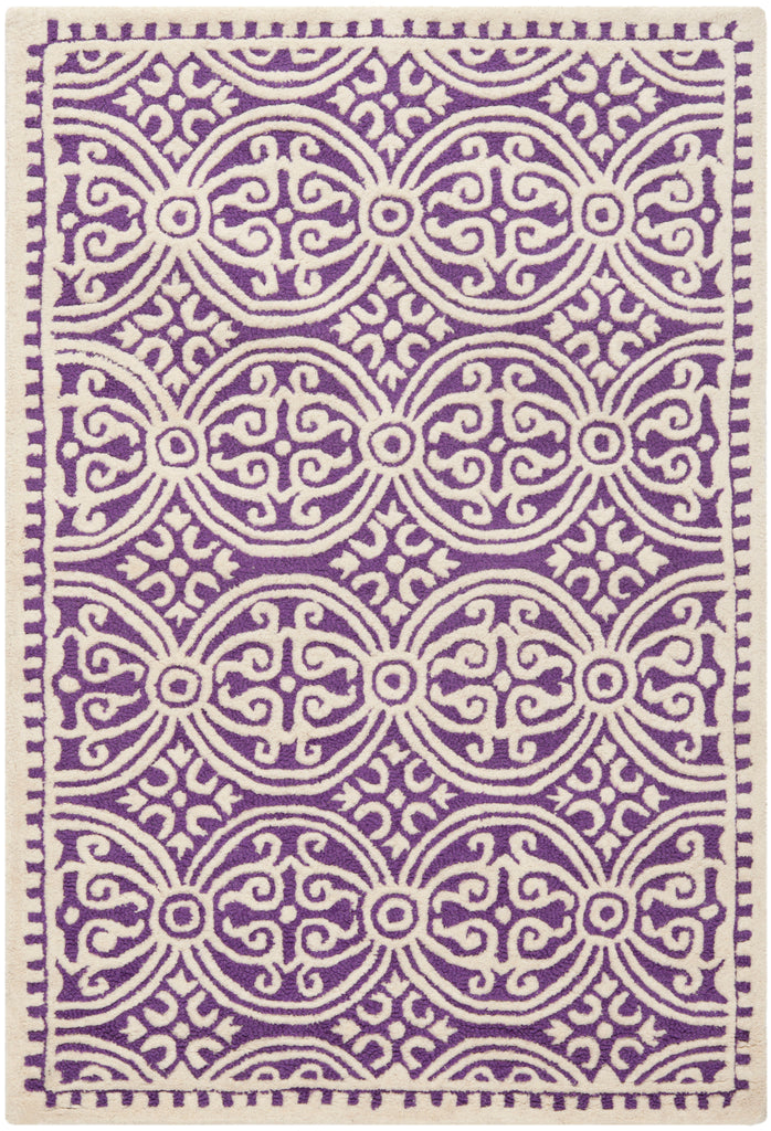 Safavieh Cambridge Rug Collection CAM123K - Purple / Ivory