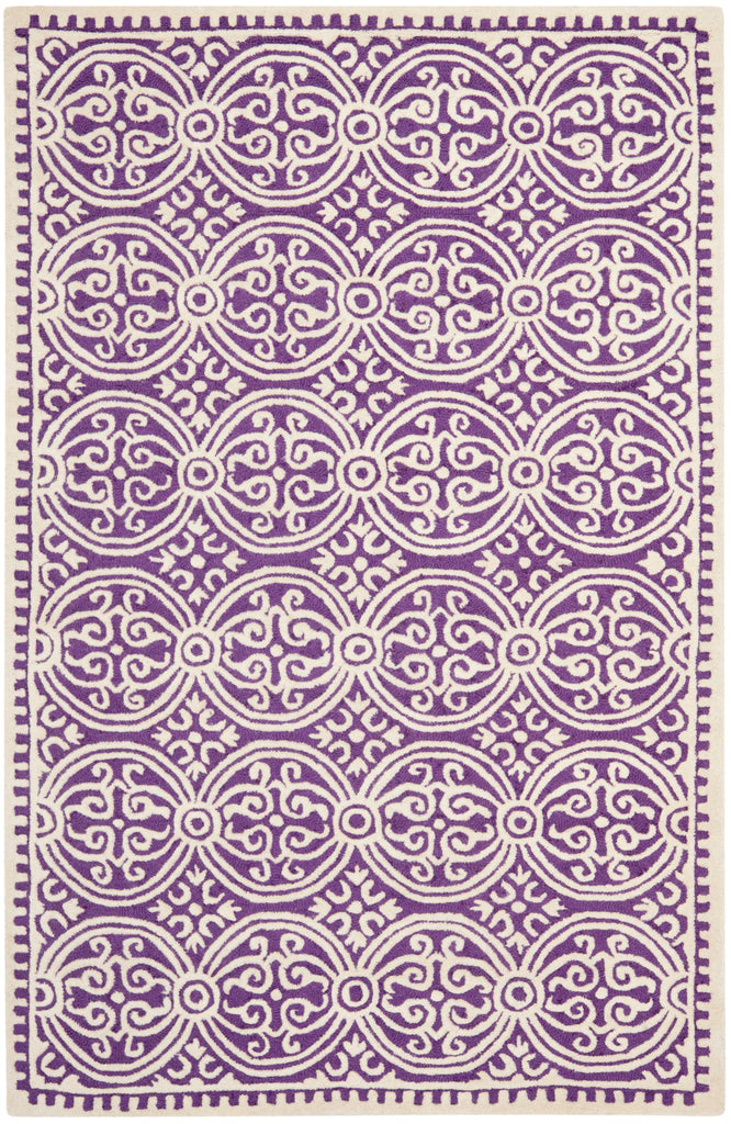 Safavieh Cambridge Rug Collection CAM123K - Purple / Ivory