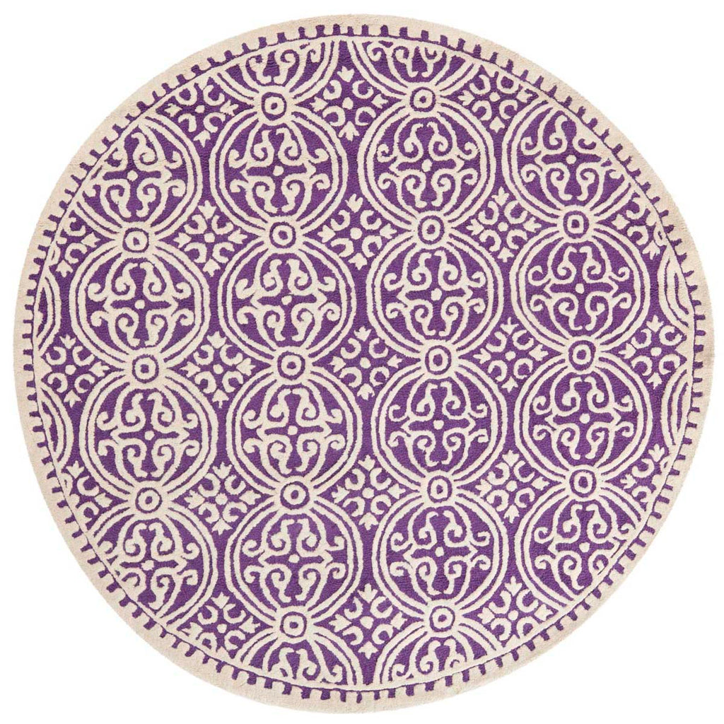 Safavieh Cambridge Rug Collection CAM123K - Purple / Ivory
