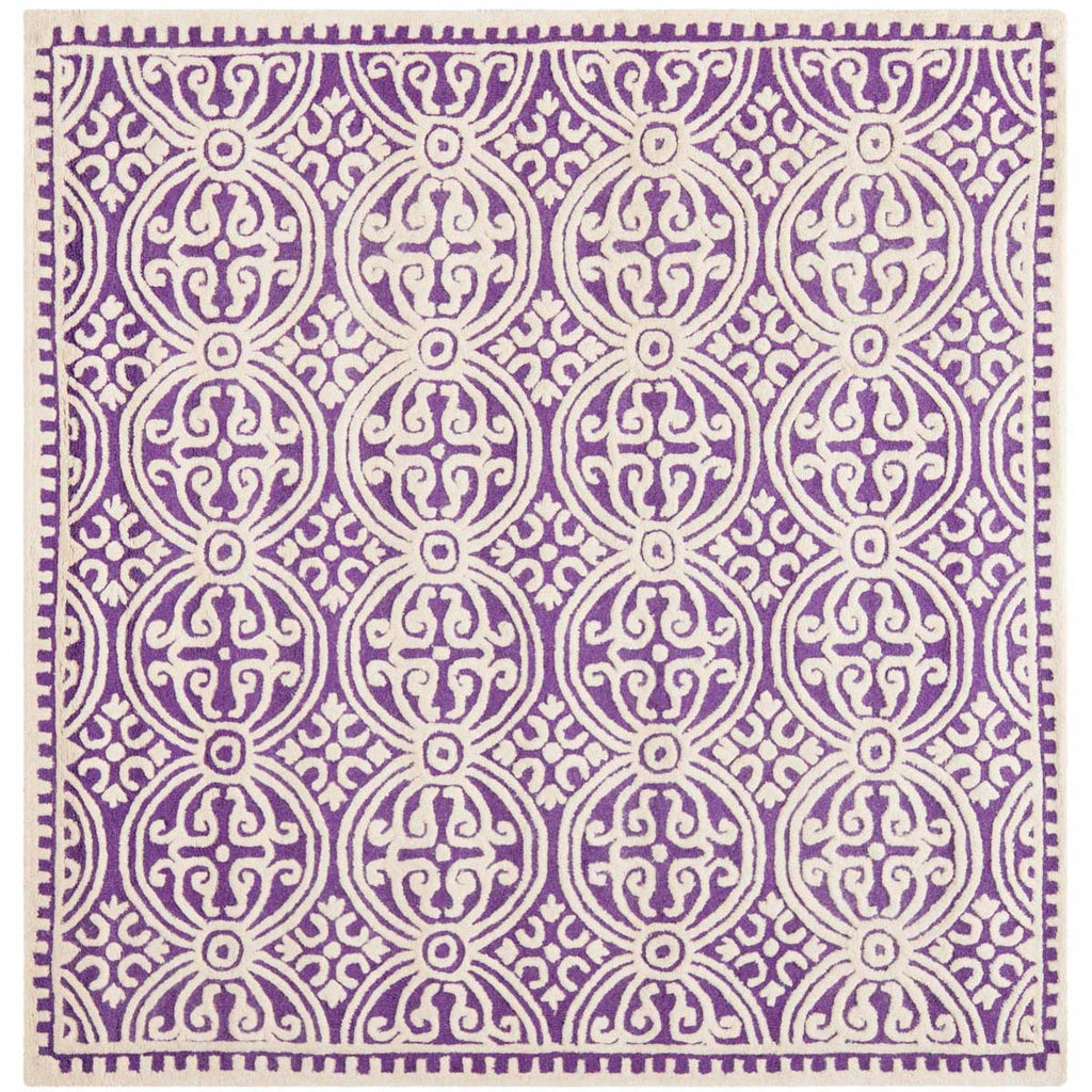 Safavieh Cambridge Rug Collection CAM123K - Purple / Ivory