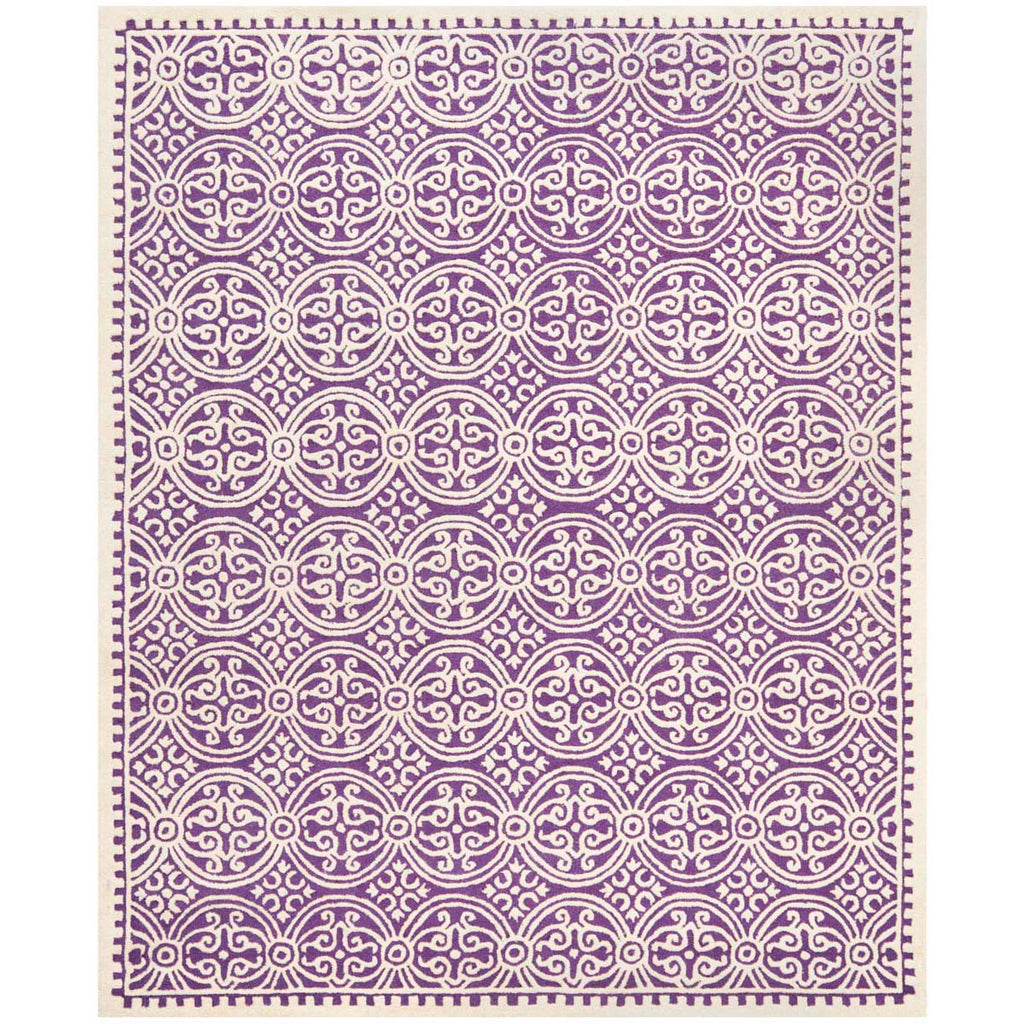 Safavieh Cambridge Rug Collection CAM123K - Purple / Ivory
