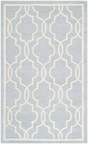 Contemporary Area Rug, CAM131A, 90 X 150 cm in Light Blue / Ivory