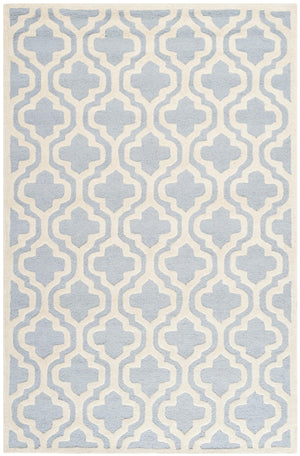 Contemporary Area Rug, CAM132A, 160 X 230 cm in Light Blue / Ivory