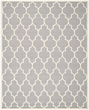 Contemporary Area Rug, CAM134D, 243 X 304 cm in Silver / Ivory