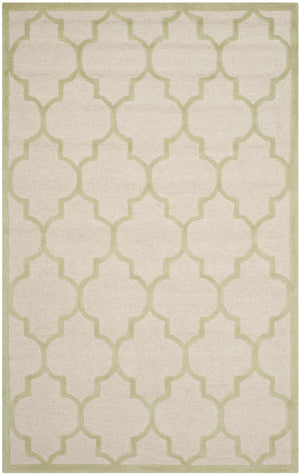 Contemporary Area Rug, CAM134N, 120 X 180 cm in Ivory / Light Green