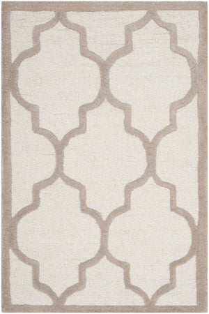 Contemporary Area Rug, CAM134P, 90 X 150 cm in Ivory / Beige