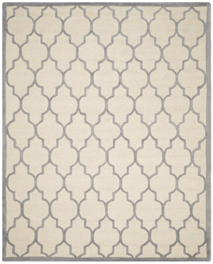 Contemporary Area Rug, CAM134Y, 243 X 304 cm in Ivory / Silver