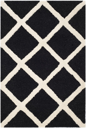 Contemporary Area Rug, CAM135E, 90 X 150 cm in Black / Ivory