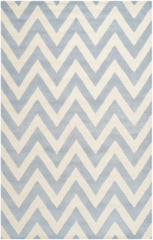 Contemporary Area Rug, CAM139A, 160 X 230 cm in Light Blue / Ivory