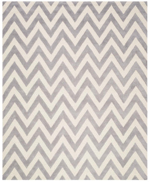 Contemporary Area Rug, CAM139D, 243 X 304 cm in Silver / Ivory