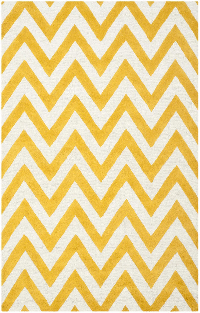 Contemporary Area Rug, CAM139Q, 160 X 230 cm in Gold / Ivory