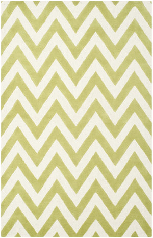 Contemporary Area Rug, CAM139T, 160 X 230 cm in Green / Ivory