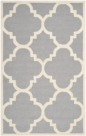 Contemporary Area Rug, CAM140D, 160 X 230 cm in Silver / Ivory