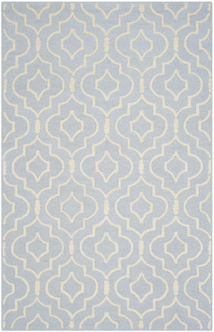 Contemporary Area Rug, CAM141A, 160 X 230 cm in Light Blue / Ivory