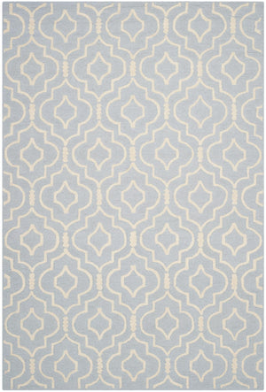 Contemporary Area Rug, CAM141A, 200 X 300 cm in Light Blue / Ivory