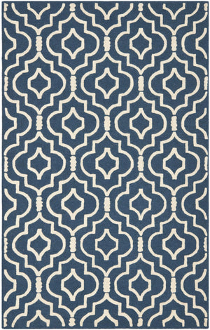 Contemporary Area Rug, CAM141G, 160 X 230 cm in Navy Blue / Ivory