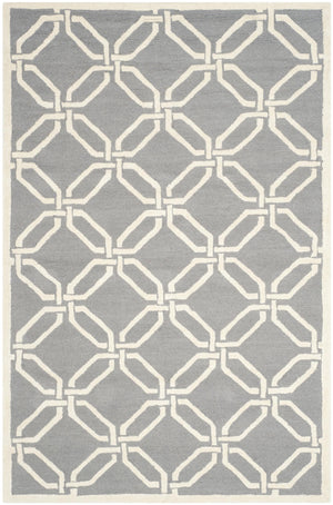 Contemporary Area Rug, CAM311D, 160 X 230 cm in Dark Grey / Ivory