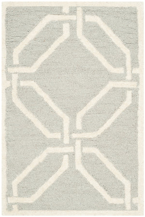 Contemporary Area Rug, CAM311L, 90 X 150 cm in Light Grey / Ivory