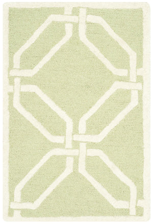Contemporary Area Rug, CAM311N, 90 X 150 cm in Lime / Ivory