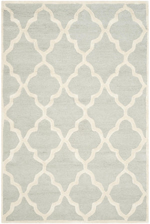 Contemporary Area Rug, CAM312L, 120 X 180 cm in Light Grey / Ivory