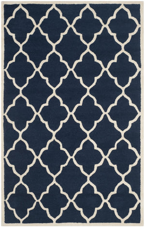 Contemporary Area Rug, CAM312M, 120 X 180 cm in Navy / Ivory