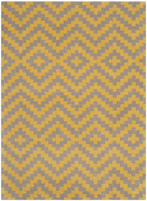 Contemporary Area Rug, CAM324X, 120 X 180 cm in Taupe / Gold