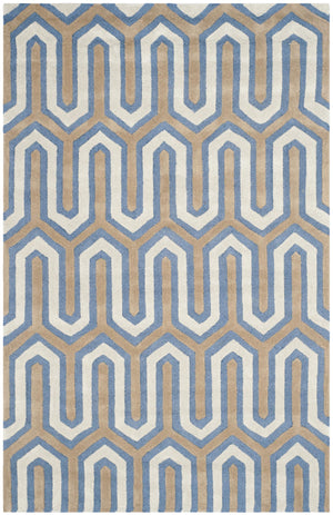 Contemporary Area Rug, CAM351M, 160 X 230 cm in Navy / Grey