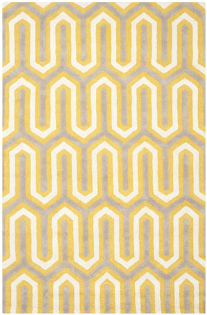 Contemporary Area Rug, CAM351Q, 120 X 180 cm in Gold / Grey